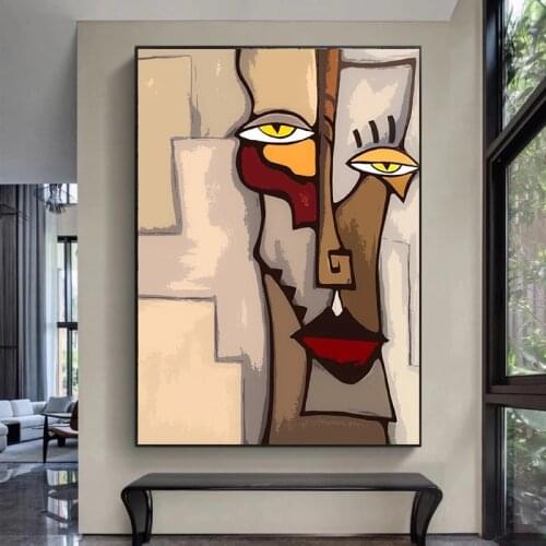 Picasso Abstract Figures Poster Blending In Face Wall Art Picture Canvas Painting Living Room Mural Prints Home Decor