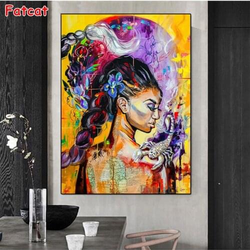 Diamond Mosaic Scorpio woman 5D diy Diamond Painting Full Square Cross Stitch Diamond Embroidery Rhinestones Cartoon Girl PP1661