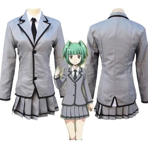Anime Assassination Classroom Chiba Ryunosuke/Kayano Kaede Cosplay Costume Men Women Halloween Party Show School Uniform C78M274