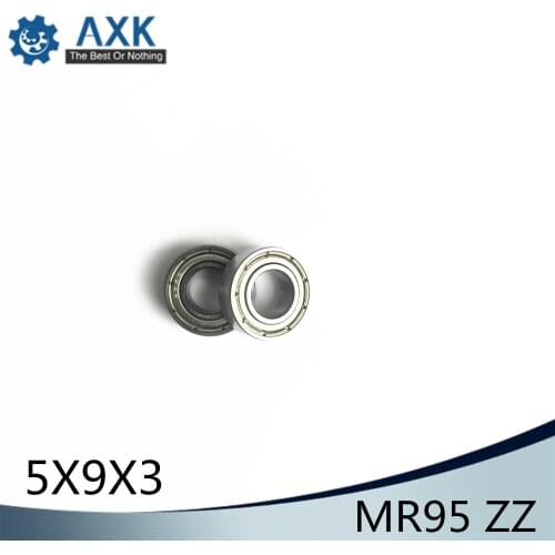 AXK MR95ZZ ABEC-5 5*9*3 mm Miniature MR95Z Ball Bearings MR95 ZZ L-950ZZ