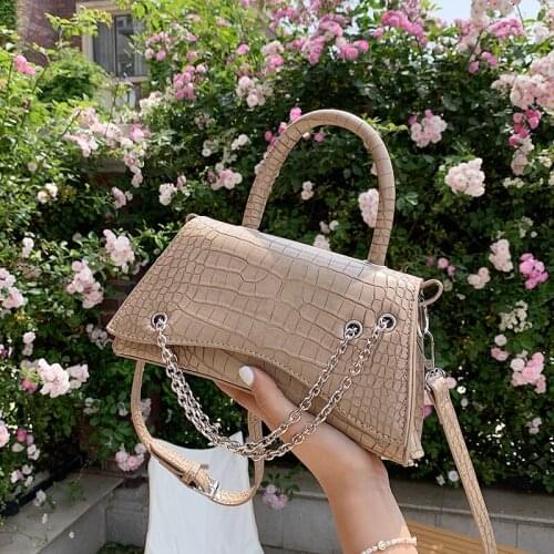 Designer luxury soft top-handle tote women crocodile leather hourglass handbag ladies 2021 sac a main crossbody bags and purse