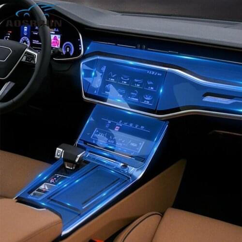 For Audi A6L A6 2012 2013 2014 2015 2016 2017 2018 Interior Sticker Transparent protective film Car Accessories