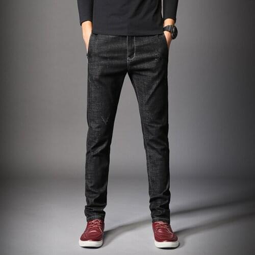 Good Quality Black Skinny Jeans Men Spring Summer Slim Denim Jeans Men Cotton Elastic Denim Pants Cowboy Trousers