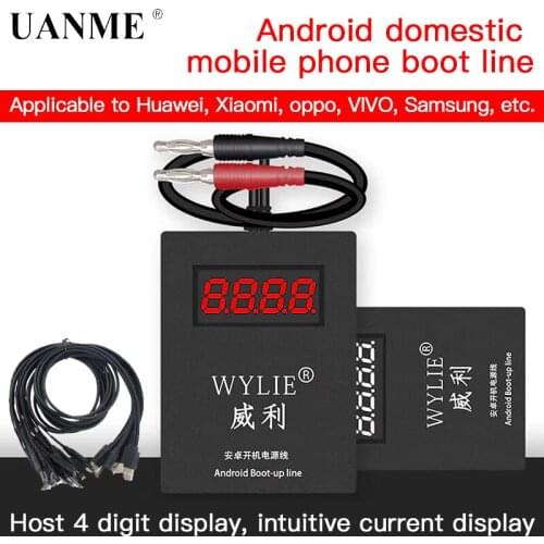 WYLIE Android Boot Up Cable Line for Huawei Xiaomi LG OnePlus Samsung on/off Line DC Power Supply Current Testing Cable