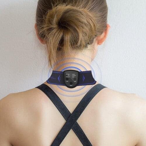 EMS Cervical Massage Stimulator Portable Mini Electric Neck Back Massager Muscle Pain Relief Massage Patch Shoulder Massager