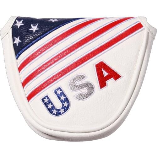 New USA Golf Mallet Head Cover Putter Cover with Magnetic Closure for Odyssse Ball2 Mallet Putter
