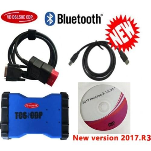 VD TCS CDP Pro Plus 2017.1 activation+ obd2 Bluetooth OBDII scanner diagnostic tool for delphis vd ds150e cdp cars trucks