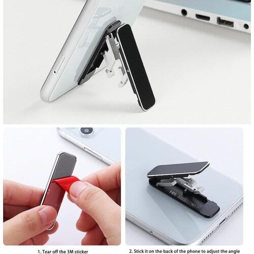 New Universal Mini Metal Foldable Desk Phone Holder Mount Stand For Samsung IPhone HuaweiXiaomi Lazy Mobile Phone Tablet Holder