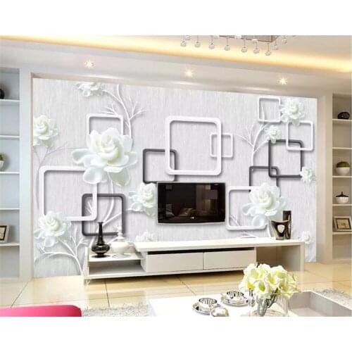 Beibehang Custom 3D Photo Wallpaper fashion Hand Painted flower Wall Mural Wallpaper For Living Room Bedroom wall 3d wallpaper
