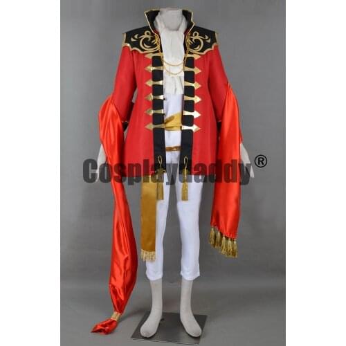 Fire Emblem Heroes Commander of the Cross Knights Eldigan the Lionheart Uniform Cosplay Costume F006