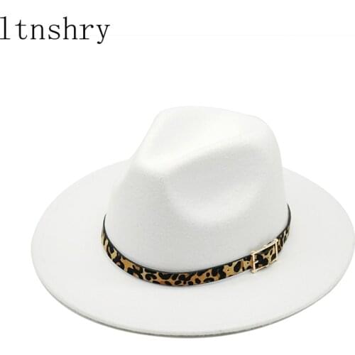 New Women Men Wool Ribbon Vintage Gangster Trilby Felt Fedora Hat With Wide Brim Gentleman Elegant Lady Winter Autumn Jazz Caps