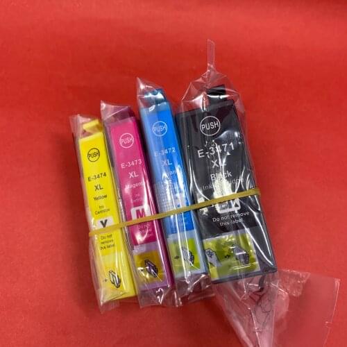 YOTAT Compatible 34XL Ink Cartridge T34XL T3471 T3472 T3473 T3474 for Epson Workforce Pro WF-3725DWF WF-3720DWF printer