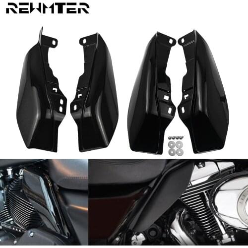 Motorcycle Heat Shield Mid Frame Air Deflector Trim Black For Harley Touring 09-19 Road King Electra Street Glide Trike CVO FLTR