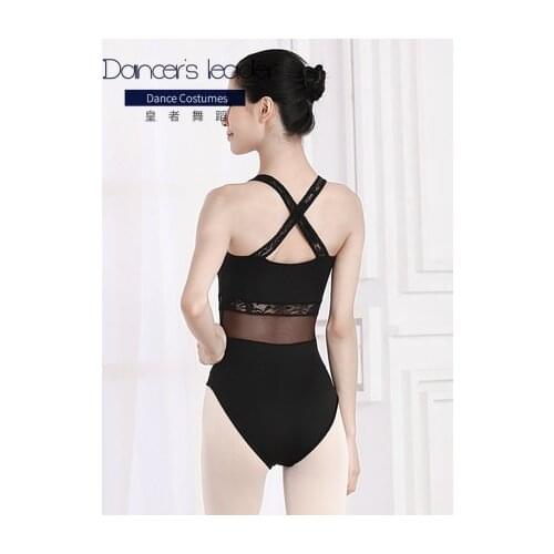 High-end Custom Ballet Leotard For Woman Mesh Stitching Suspenders Gymnastics Leotard Actress Dancing Wear Clothes