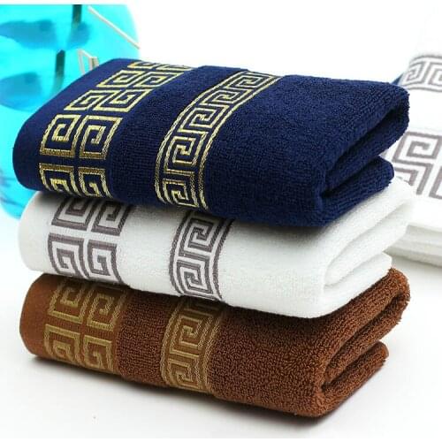 100% Cotton High Quality Soft Embroidered Face Towel Bathroom 5s-10s Strongly Water Absorbent Adult Beach Towels 35x75cm