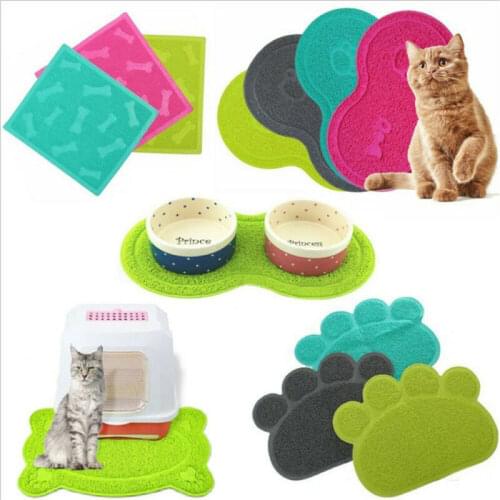 1pcs Hot Sale Pet Dog Puppy Cute Cat Feeding PVC Silicone Plates Mat Pad Bed Dish Bowl Food Feed Placement