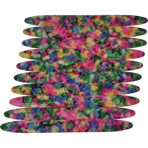 10Pcs Medium 0.71mm OUD Picks Celluloid Picks Plectrums Strips For Oud Ud Reeshe Tie Dye