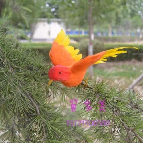 13x15cm simulation bird spreading wings feathers bird model handicraft props garden decoration h1045