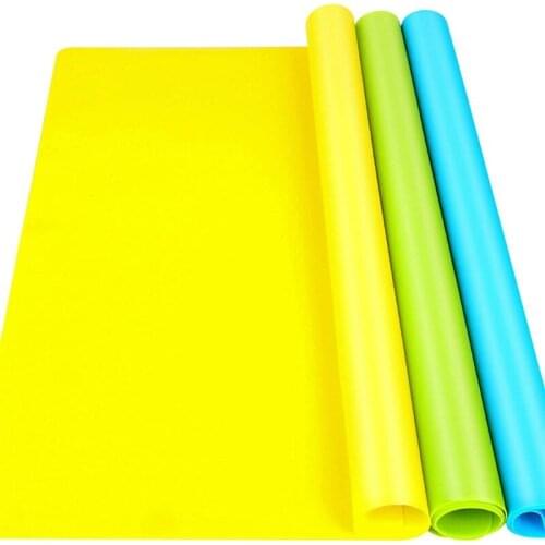 15.7x11.7 inch Silicone Waterproof Placemat Bakeware Pan Liner Pad Heat Insulation Table Mat Protector
