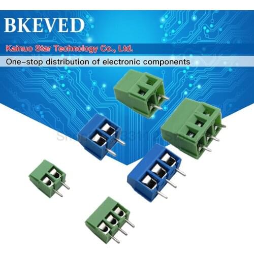20PCS KF128-2P KF128-3P 5.08mm KF128 2Pin 3Pin Green Connect Terminal Screw Terminal Connector Splice connector