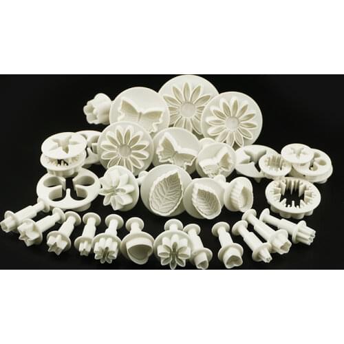 Baking Set 10 Styles 33-piece Fondant Cake Mold Spring Embossing Mold Cookie Mold 10-piece Set Cake Decorating Tools
