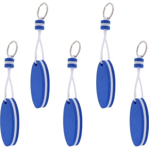 5pcs Marine Outboard Floating Keyring Sailing Kayak Fishing Surfboard Shape Marine Sailing Boat Float Sports Fan Key Chains