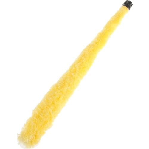 51cm Fibers Cleaning Brush Cleaner Pad Saver for Alto Saxophone Soft Yellow