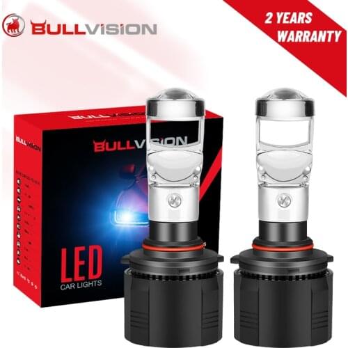 9005 Led Headlights With Mini Project Lenses 6000K H8 H9 H11 H4 H7 Car Lamps For Auto HB4 9006 HB3 Light Bulbs On Cars Universal