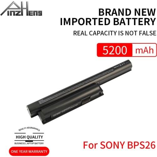 PINZHENG 5200mAh Laptop Battery For SONY VGP-BPL26 VGP-BPS26 BPL26 CA26EC E14 E15 VGP-BPS26A VAIO VPCCA Series(All 2011 modle)