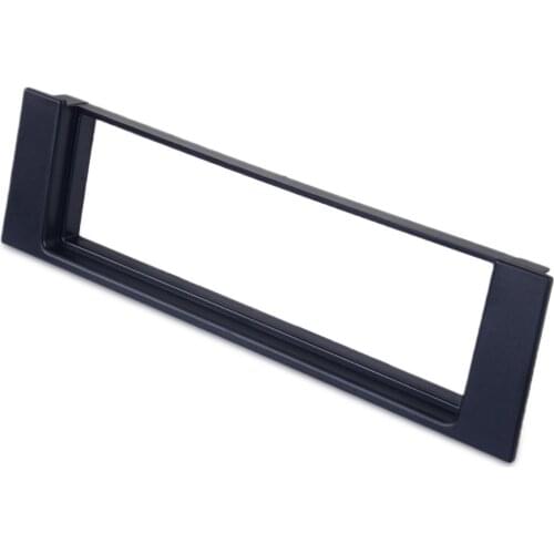 Beler Black Car 1 Din Stereo Radio Fascia Surround Frame Dash Panel Trim ABS Plastic for Audi A4 B6 2000 2003 2004 2005 2006
