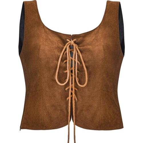 Black Brown Camis Short Corset Sexy Tank Top Women 2020 New Slim Vests Bone Backless Strapless Corset Crop U Neck Front Lacing