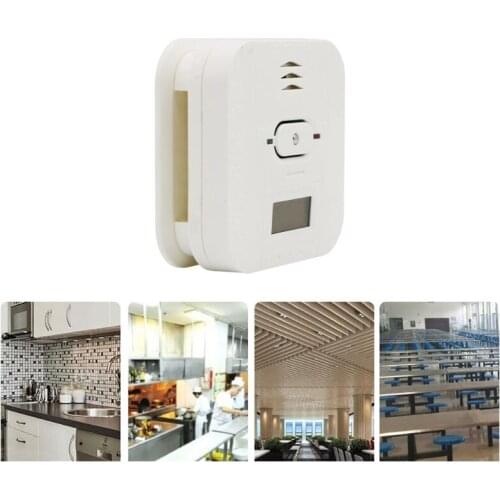 Profession Home Safety Carbon Monoxide+smoke+temperature Poisoning Smoke Gas Sensor Warning Alarm Detector LCD Displayer