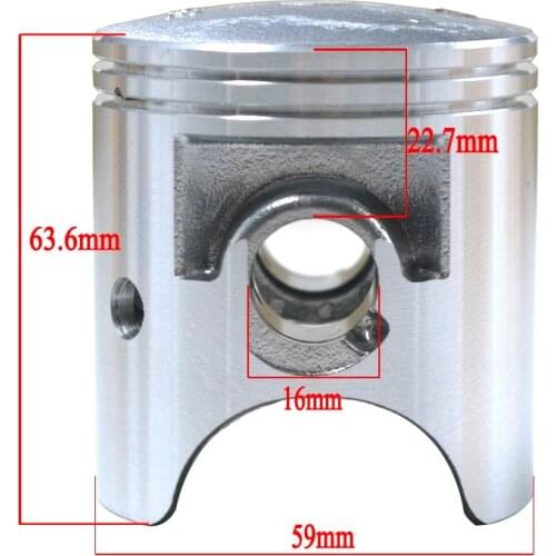 Motorcycle Cylinder Bore Size 59 mm 59.25 mm 59.5 mm 59.75 mm 60 mm Pistons & Rings For YAMAHA TZR150 3RR TZR 150 3 RR
