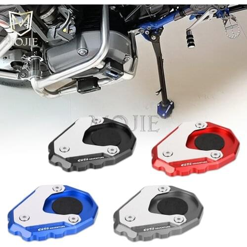 For BMW R1200GS LC ADV Adventure Rallye R1250GS R1200 R1250 GS CNC Kickstand Foot Side Stand Extension Pad Support Plate Enlarge