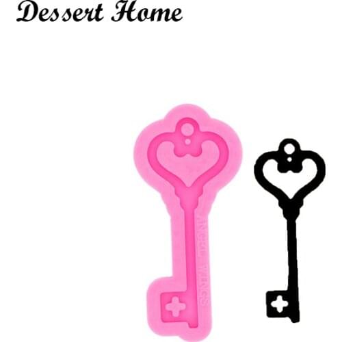 DY0394 Bright Pumpkin Key shape Resin Craft for Keychain, Silicone Molds, DIY Resin Epoxy Jewellery Making