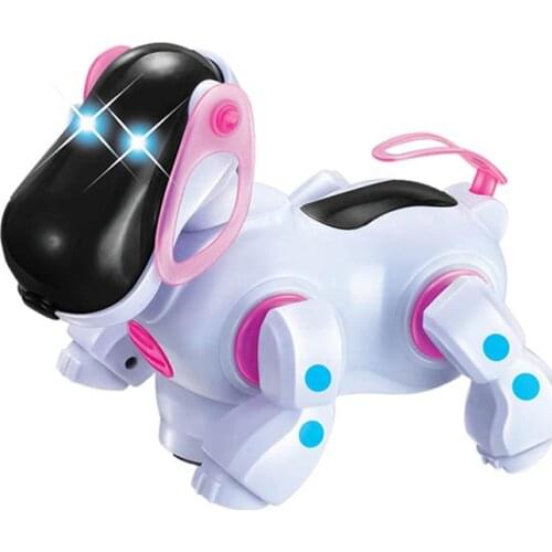 Electronic toy Pet dog electric robot light music Funny Cute Walking Musical Puppy gift for kids children boys birthday Smart