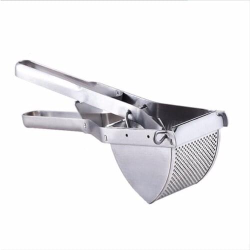 Stainless steel potato masher, potato masher, heavy-duty potato masher, baby food, fruit and vegetable juicer