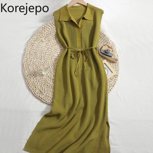 Korejepo Fashionable Knitted Dresses