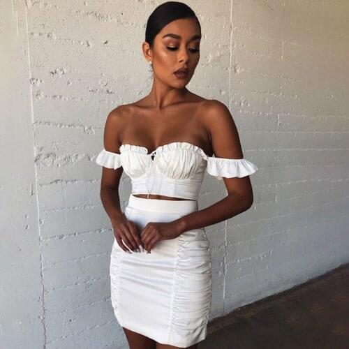 Women Crop Top Summer Ruffles Sleeveless T Shirt Solid Black White Purple T-Shirts Womens Streetwear Female Tees Tops