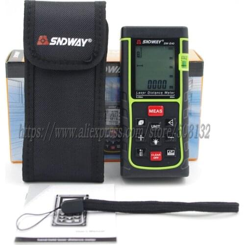 10 Key Laser Range Finder 40/60/80/100 Infrared Rangefinder Electronic ruler Distance Pythagorean SW-E40/SW-E60/SW-E80/E100