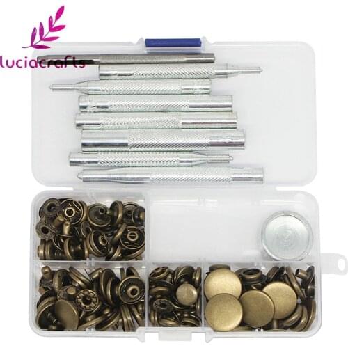 Lucia crafts Multi size assortment Metal General Tools & Instruments DIY Sewing Press Studs Buttons Snap Fastener G1102