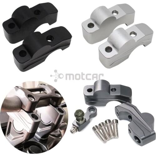 Motorcycle Aluminum HandleBar Fat Bar Risers Mount Clamp Adapter Solid Mounts Fit FOR HONDA CB650R CB 650R