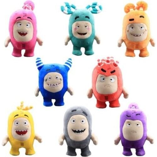 Oddbods Cartoon Plush Toys 18cm Cute soft toys Fuse Pogo Bubbles Slick Zeke Jeff Plush Doll Toys Doll Birthday Christmas Gift