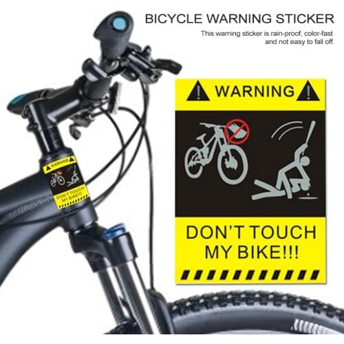 Bicycle Sticker Bicycle Frame Stickers Decorative Reflective Sticker Riding Warning Sign Notice Bike Frame Protector