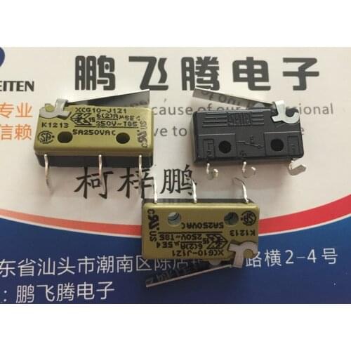 Original new 100% XCG10-J1Z1 bent foot 3pin micro switch with swing bar travel limit 5A 250VAC