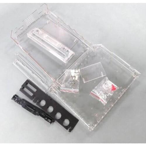 Transparent Host Shell Case Cover for Wii Replacement Case Cover Game Console Housing Shell