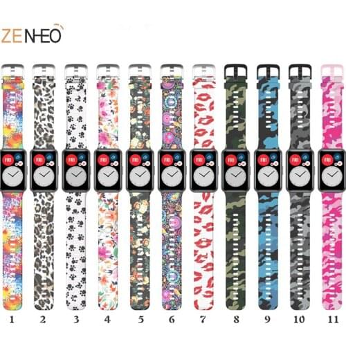 Soft Silicone Strap Smartwatch Replacement Part Sport Wrist Band Watchband For Huawei Watch Fit Smart Wristband Accessories