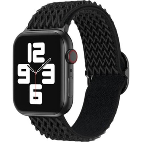 Nylon Strap for Apple Watch Bands 40mm 44mm iWatch Series 6 SE 5 4 Wave Pattern Elastic Bracelet for Apple Watch 3 2 1 38mm 42mm