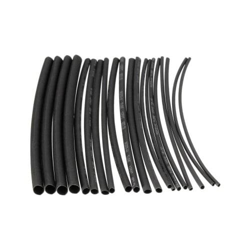 Round Diameter 1mm/1.5mm/2mm/2.5mm/3mm/3.5mm/4mm Length 3M Heat Shrink Tubing Shrinkable Tube Black Wire Wrap