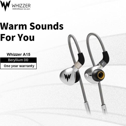 Whizzer A15 HiFi Bass Earphones Metal In Ear Earphone Dynamic Hi-res Earbuds with MMCX Connector 3.5mm wired Bass earphones